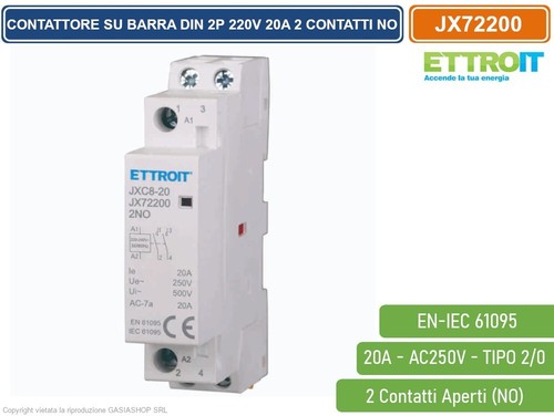 Ettroit contattore modulare - contattore, 2p