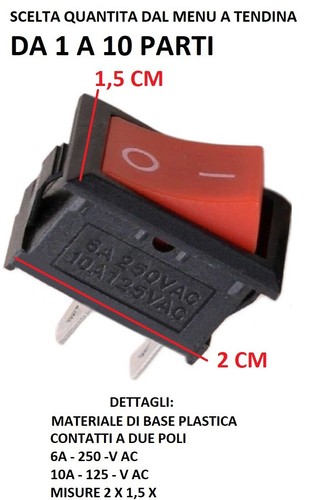 Interruttori off contatti - on, 2