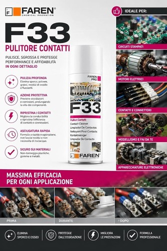 Faren f33 pulitore - f33, contatti